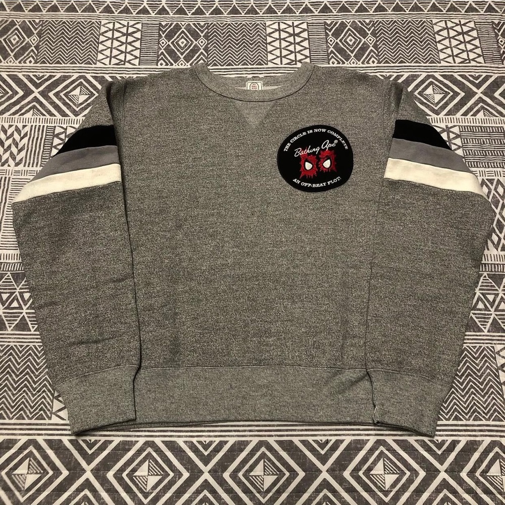 A Bathing Ape Bape Spiderman Crewneck Size Small